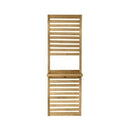 Forest Garden Slatted Wall Planter Trellis 1 Shelf 180cm(h) x 60cm(w) x 3.5cm(d)