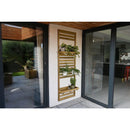 Forest Garden Slatted Wall Planter Trellis 2 Shelf 180cm(h) x 60cm(w) x 3.5cm(d)