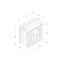 Forest Garden Timberdale 6 X 4 Apex Shed