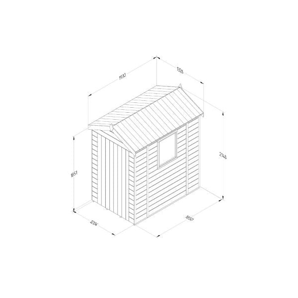 Forest Garden Timberdale 6 X 4 Apex Shed