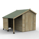 Forest Garden Timberdale 6 X 8 Double Door Apex Shed