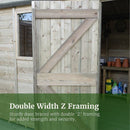 Forest Garden Timberdale 6 X 8 Double Door Apex Shed