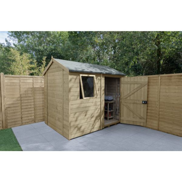 Forest Garden Timberdale 8 X 6 Reverse Apex Shed
