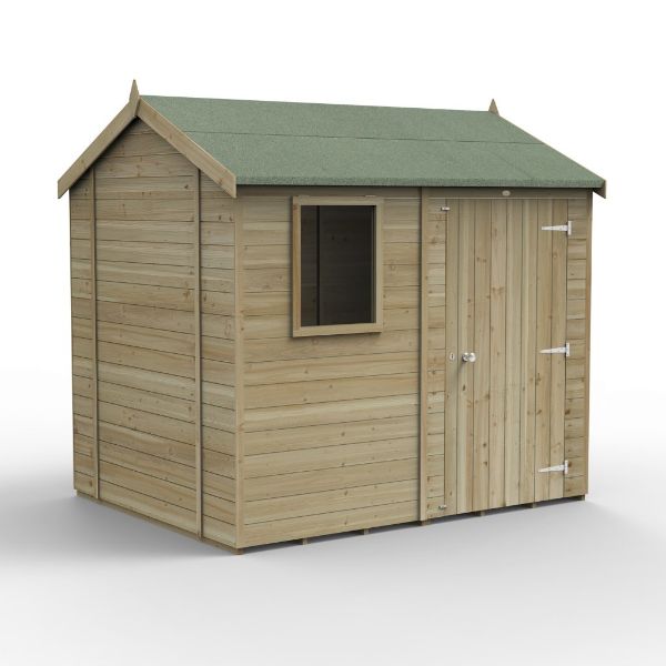 Forest Garden Timberdale 8 X 6 Reverse Apex Shed