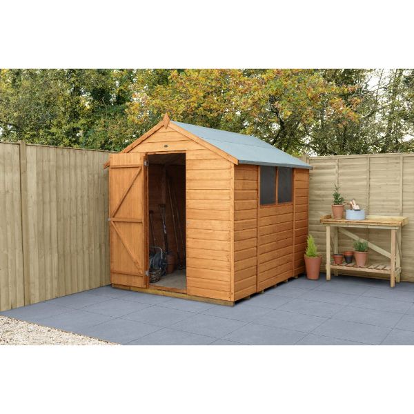 Forest Garden Shiplap Dip Treated 8x6 Apex Shed