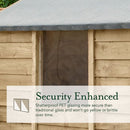 Forest Garden Overlap Pressure Treated 10x8 Apex Shed - Double Door