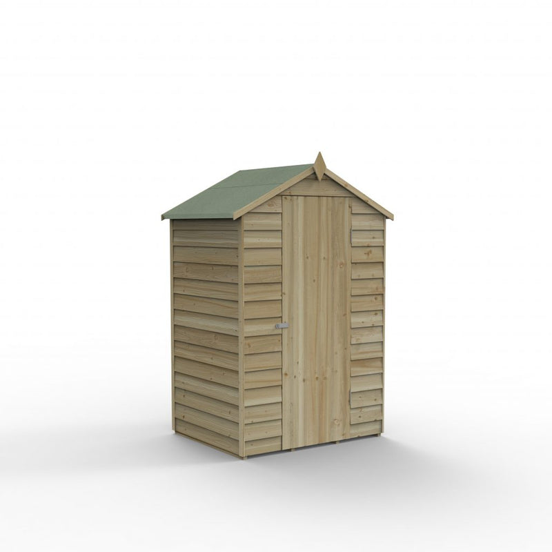 Forest 4'×3'  4Life Overlap Apex Shed, No Window