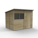 Forest Garden Overlap Pressure Treated 8x6 Pent Shed