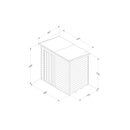 Forest Garden Overlap Pressure Treated 6x4 Pent Shed - No Window