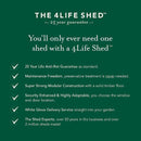 Forest Garden Overlap Pressure Treated 6x4 Pent Shed - No Window