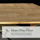 Forest Garden Overlap Pressure Treated 6x4 Pent Shed - No Window