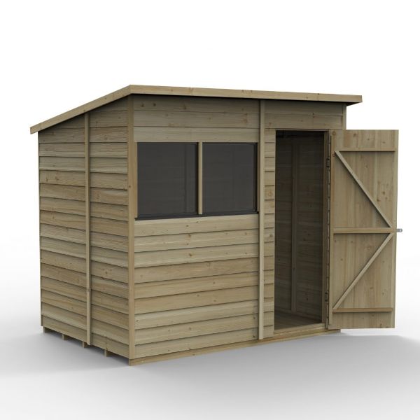 Forest Garden Overlap Pressure Treated 7x5 Pent Shed