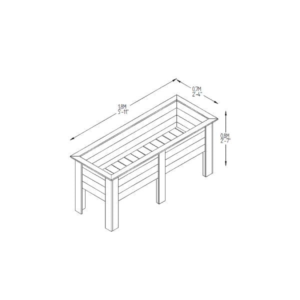 Forest Garden Deep Root Planter - 1.8m