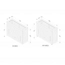 Forest Garden Linear Planter - Tall with Storage 91cm(h) x 120cm(w) x 40cm(d)