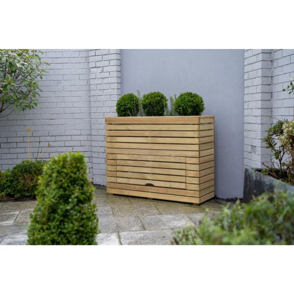 Forest Garden Linear Planter - Tall with Storage 91cm(h) x 120cm(w) x 40cm(d)