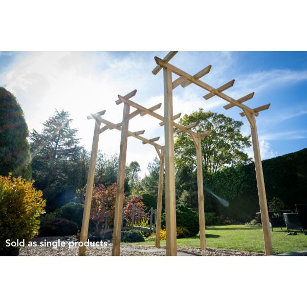 Forest Garden Hanbury Flat Top Arch