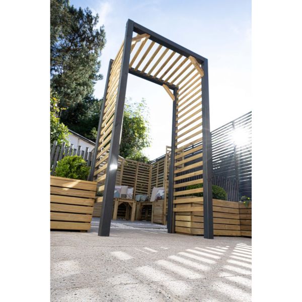 Forest Garden Slatted Arch