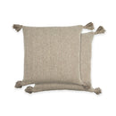 Herringbone Recycled Cotton Cushion 43 x 43cm - Natural