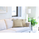 Herringbone Recycled Cotton Cushion 43 x 43cm - Natural