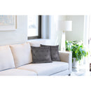 Hartford Foil Cushion 43 x 43cm - Charcoal Grey