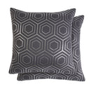 Hartford Foil Cushion 43 x 43cm - Charcoal Grey