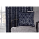 Hartford Foil Cushion 43 x 43cm - Navy Blue