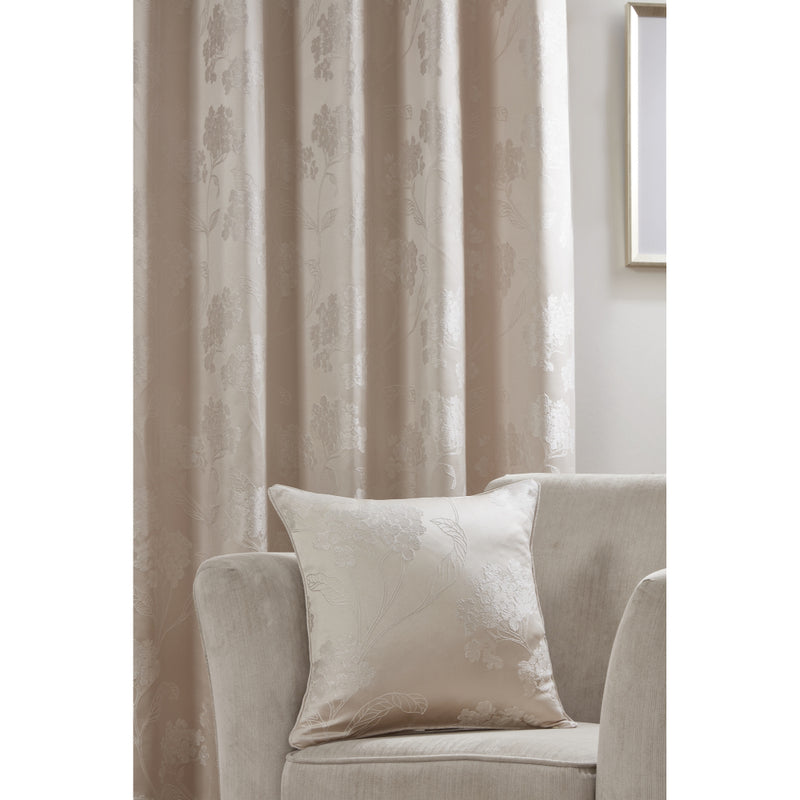 Blossom Luxury Jacquard Cushion 43 x 43cm - Cream