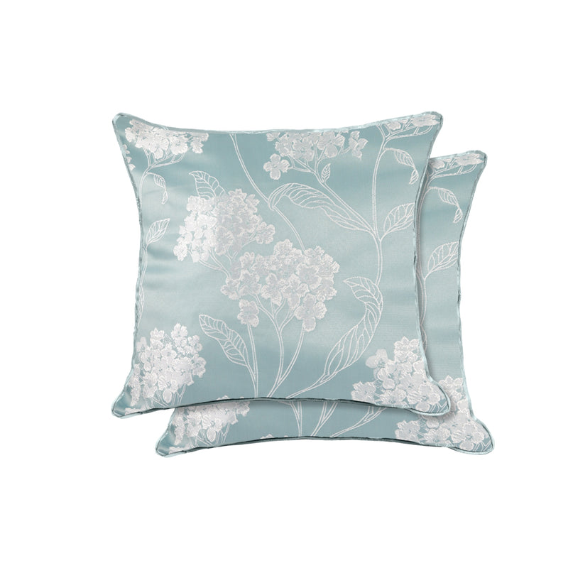 Blossom Luxury Jacquard Cushion 43 x 43cm - Blue