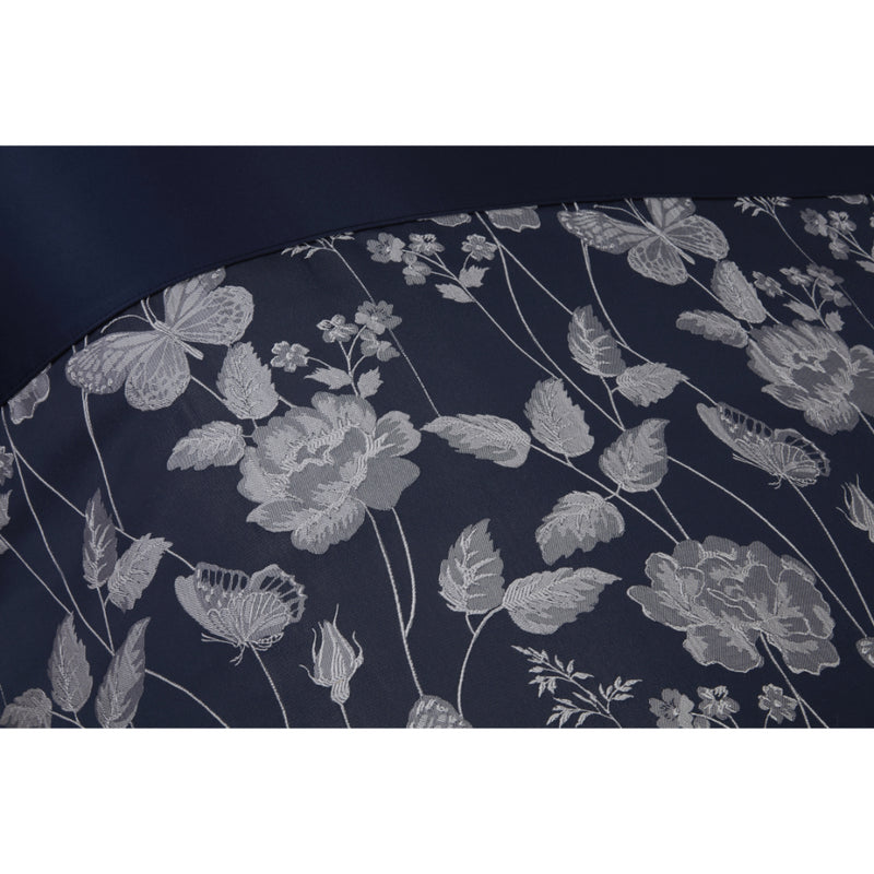 Butterfly Luxury Duvet Set - Navy
