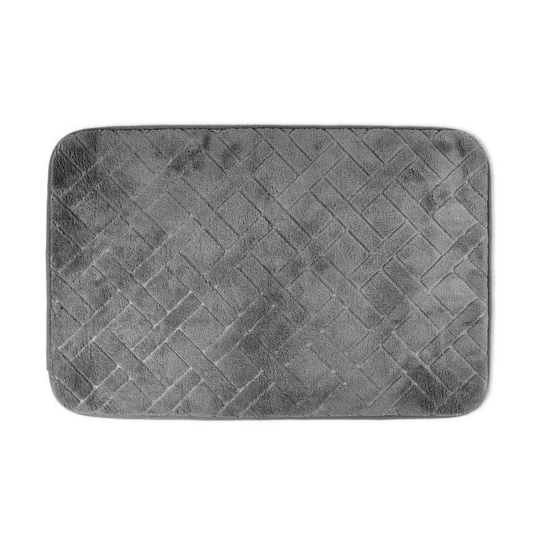 Memory Foam Bath Mat Anti Slip 40 x 60cm - Grey