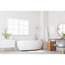 Memory Foam Bath Mat Anti Slip 40 x 60cm - Natural