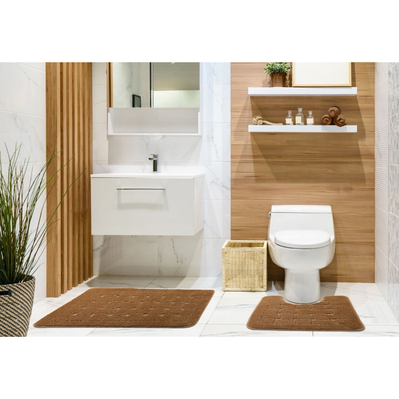 Orkney 2 Piece Bath Set Non Slip - Beige