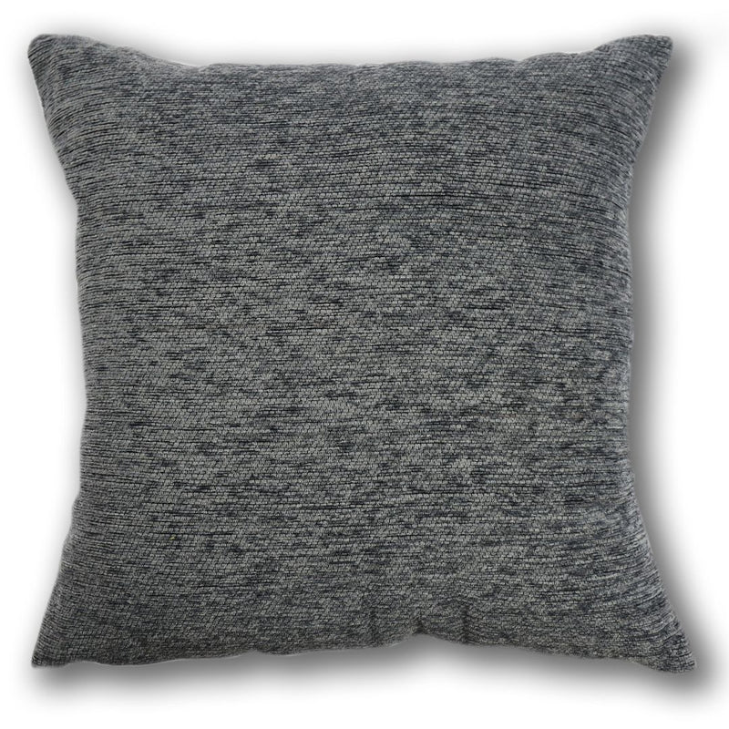 Chenille Charcoal Grey Square Cushion 43 x 43cm