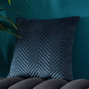 Pinsonic Velvet Navy Square Cushion 43 x 43cm