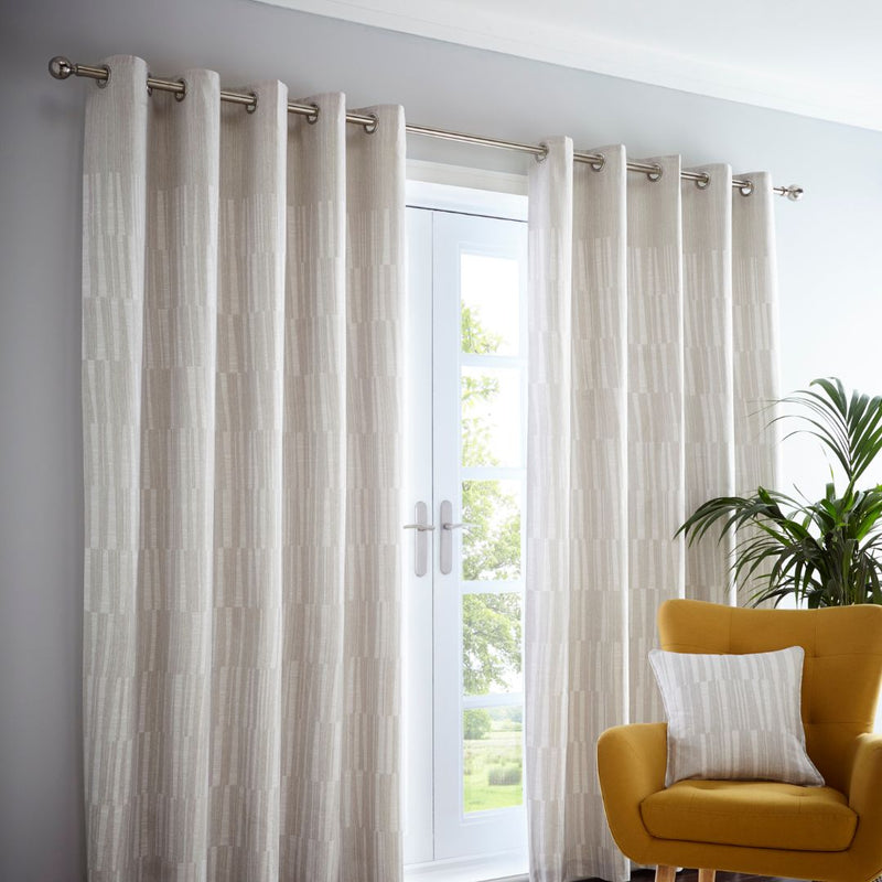 Detroit  Eyelet Curtains- Linen