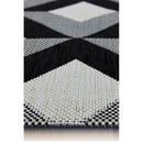 Outdoor Flatweave Compass Rug - 80 x 150cm - Diamond Natural