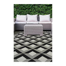 Outdoor Flatweave Compass Rug - 80 x 150cm - Diamond Natural