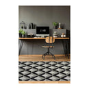 Outdoor Flatweave Compass Rug - 80 x 150cm - Diamond Natural