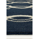 Outdoor Flatweave Compass Rug - 120 x 170cm - Black