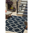Outdoor Flatweave Compass Rug - 120 x 170cm - Black