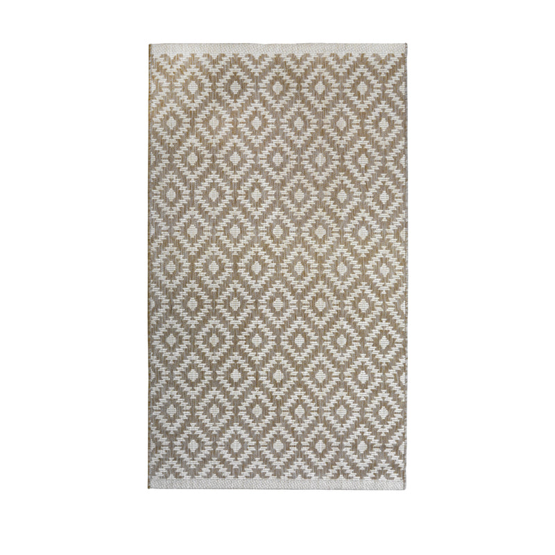 Outdoor Flatweave Compass Rug - 120 x 170cm - Diamond Natural