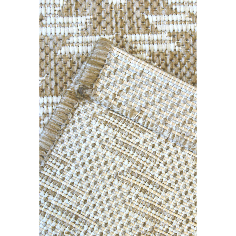 Outdoor Flatweave Compass Rug - 120 x 170cm - Diamond Natural