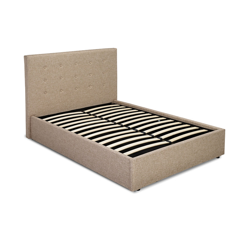 Lucca Double Bed 4ft6 1.35m - Beige