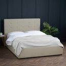 Lucca Plus Small Double Bed 4ft 1.4m - Beige