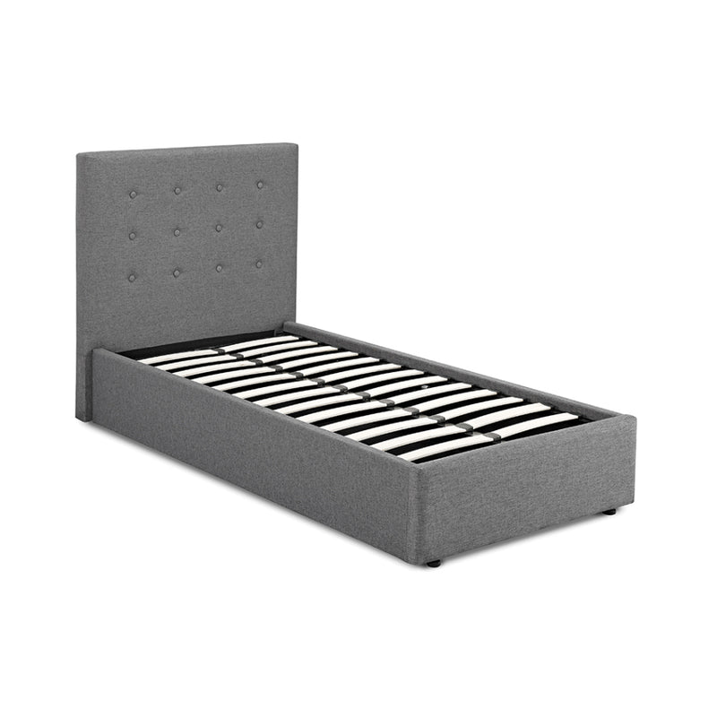Lucca Single Bed 3ft .9m - Grey