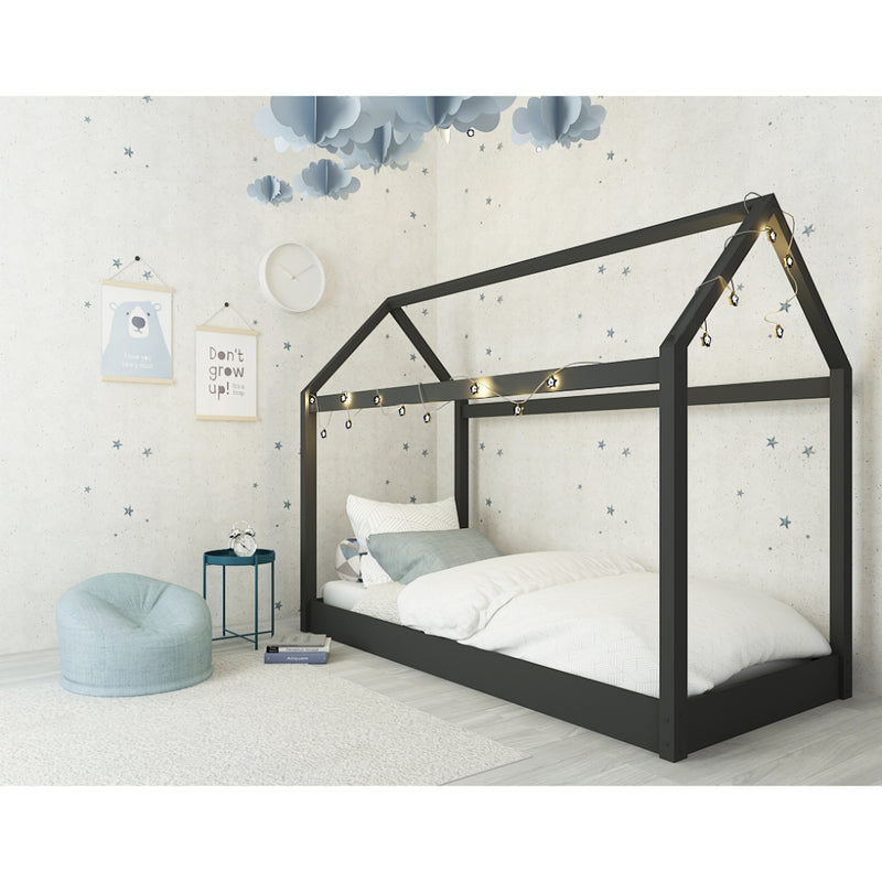 Hickory Single Bed 3ft .9m - Black