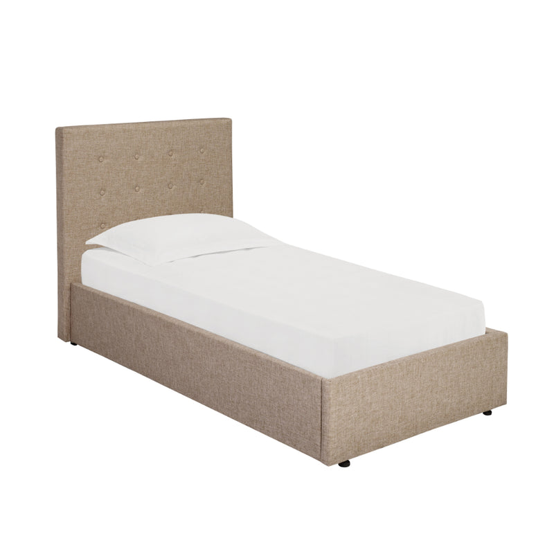 Lucca Single Bed 3ft .9m - Beige