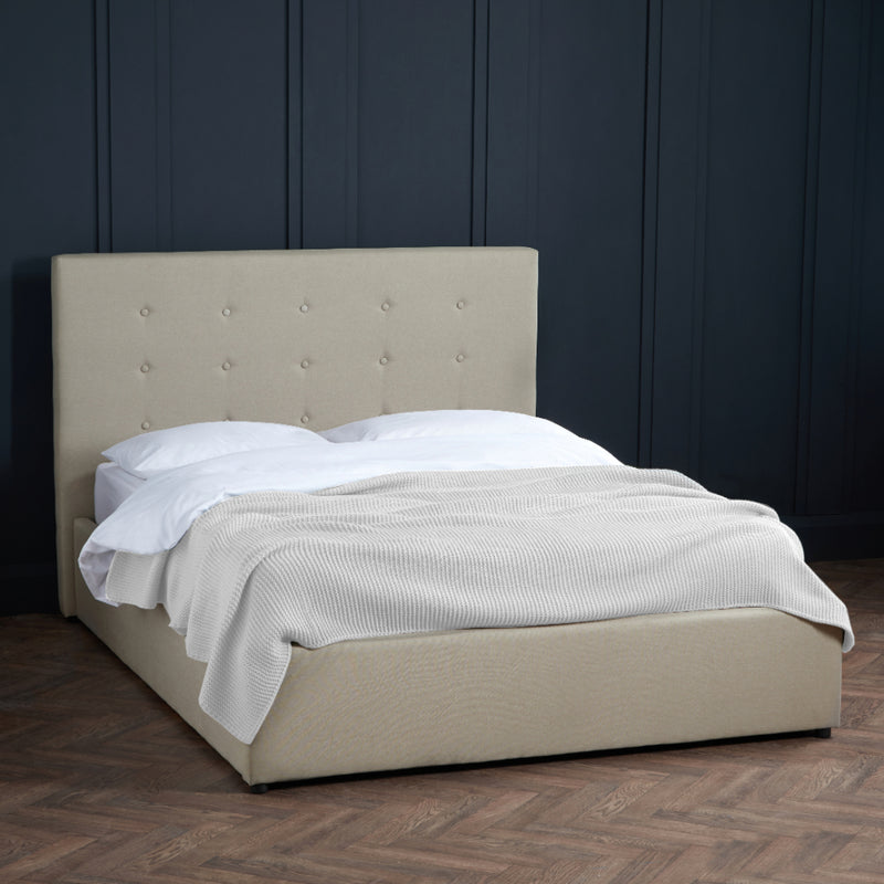 Lucca Plus Kingsize Bed 5ft 150cm - Beige