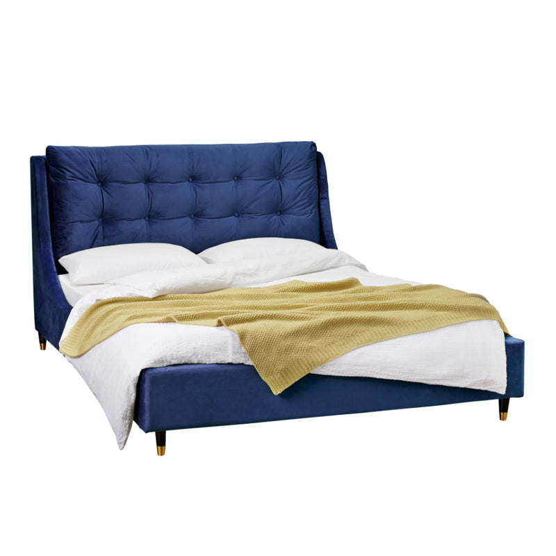 Sloane Kingsize Bed 5ft 150cm - Blue