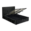 Rimini Kingsize Bed 5ft 150cm - Black